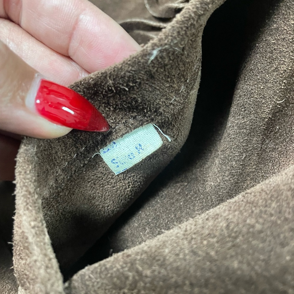 Vintage Schott NYC Tan Suede Fringe Blazer - Picture 9 of 9